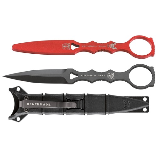 Benchmade 176Bk-Combo Socp Fixed Blade, Black Shea
