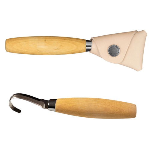Mora 164 Wood Carving Hook Knife Left - With Leath