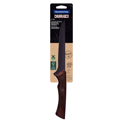 TRAMONTINA CHURRASCO BLACK COLLECTION MEAT KNIFE, 