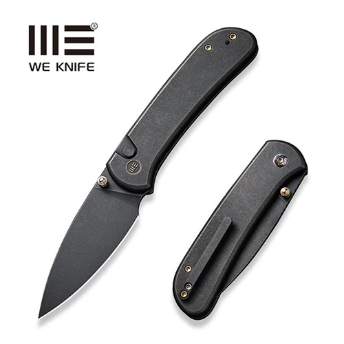 WE KNIFE WE22030F-1 QUBIT Button Lock Folding Knif