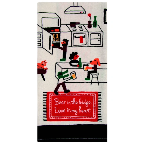 Dish Towel - Beer In The Fridge